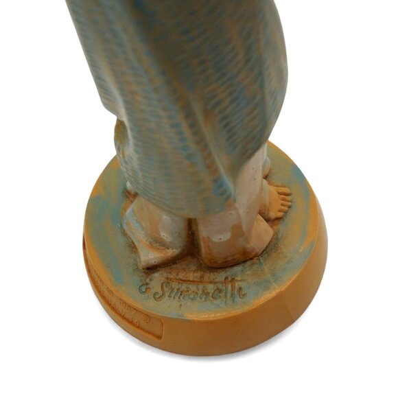 FONTANINI Simonetti Virgin Mary and Child Jesus 80s Figurine Italy Vintage 7" - Picture 8 of 11